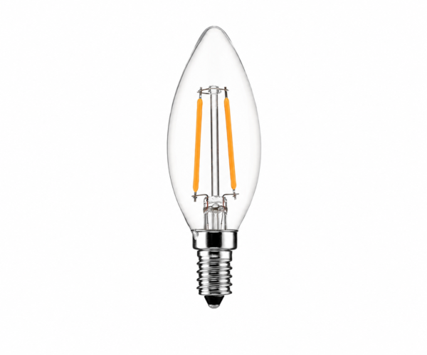 C35 Clear E14 2W LED Filament Candle Bulb C35 Clear E14 2W LED Filament Candle Light Bulb Warm White Decorative Chandelier Lamp