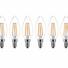 C35 Clear E14 2W LED Filament Candle Bulb 6 Pack C35 Clear E14 2W LED Filament Candle Bulb Multi Pack Display