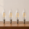 C35 Clear E14 2W LED Filament Candle Bulbs Display 6 Pack C35 Clear E14 2W LED Filament Candle Bulbs Display