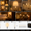 C35 Clear E14 2W LED Filament Candle Bulb Applications and Features C35 Clear E14 2W LED Filament Candle Bulb Product Overview and Applications