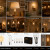 C35 Clear E14 2W LED Filament Candle Bulb Product Overview C35 Clear E14 2W LED Filament Candle Bulb Features and Lighting Applications