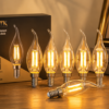 Flame Tip LED Filament Candle Bulb 4W Flame Tip LED Filament Candle Bulb 4W E14 Clear Glass