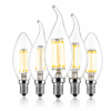 Flame Tip LED Filament Candle Bulb Series Clear Glass Decorative Lighting