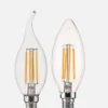 C35 LED Candle Bulb: E14/E27 Retro Edison Filament
