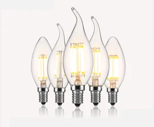 C35 LED Candle Bulb: E14/E27 Retro Edison Filament
