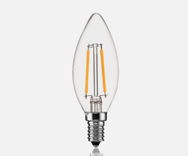 C35 LED Candle Bulb: E14/E27 Retro Edison Filament