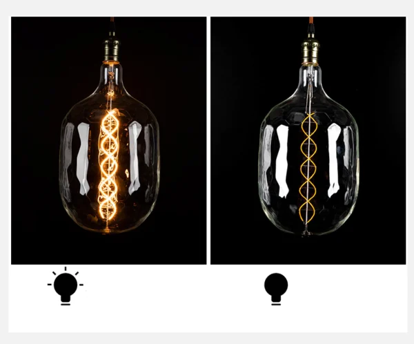 img1 TITK Rechargeable Edison LED Bulb: 4W/8W Vintage Filament