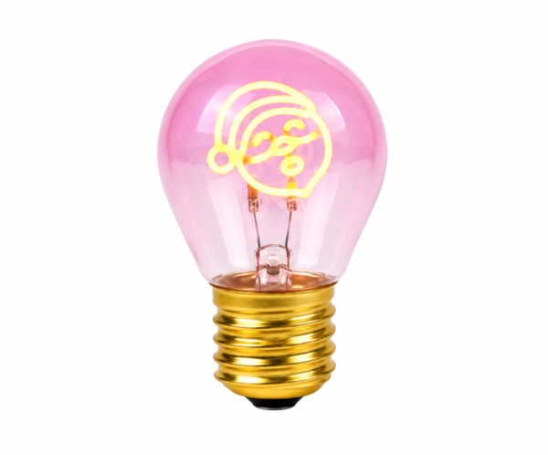 Retro-Style Creative LED Bulb — Home Decor USB-Rechargeable Night Light featuring a Santa Claus Cartoon Filament Design