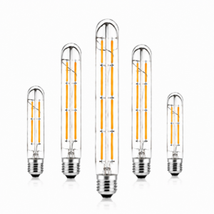 E27 LED filament bulbs white background 5 colors display vintage clear amber smoked frosted white