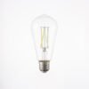 ST64 LED Edison Bulb – Clear Glass, 6W–8W, 6500K