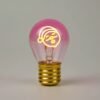 Retro-Style Creative LED Bulb — Home Decor USB-Rechargeable Night Light featuring a Santa Claus Cartoon Filament Design