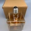 Square G95 LED Filament Bulb – Amber Glass, 4W, 2200K–2700K