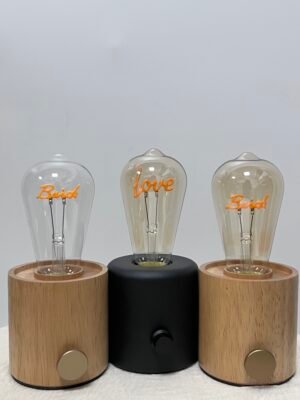 LED Letter Filament ST64 Bulb — Vintage Amber Decorative Lighting (2200K–2700K)