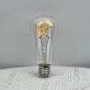 LED Letter Filament ST64 Bulb — Vintage Amber Decorative Lighting (2200K–2700K)