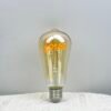LED Letter Filament ST64 Bulb — Vintage Amber Decorative Lighting (2200K–2700K)