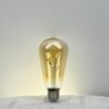 LED Letter Filament ST64 Bulb — Vintage Amber Decorative Lighting (2200K–2700K)
