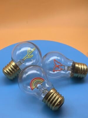 Featuring multi-color lighting and an artistic filament design, this product creates an atmosphere that enhances any indoor or outdoor setting.