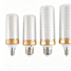 Fully Enclosed Transparent Cover LED Corn Bulb — High-Power, High-Brightness, Energy-Saving Light with Gold-Rimmed Heat Sink — E14/E27 Universal Screw Base — Suitable for Home, Commercial, and Industrial Lighting