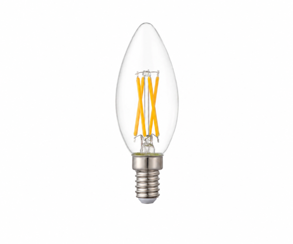 C35 Clear LED Filament Candle Bulb 4W C35 Clear LED Filament Candle Bulb 4W E14 Clear Glass