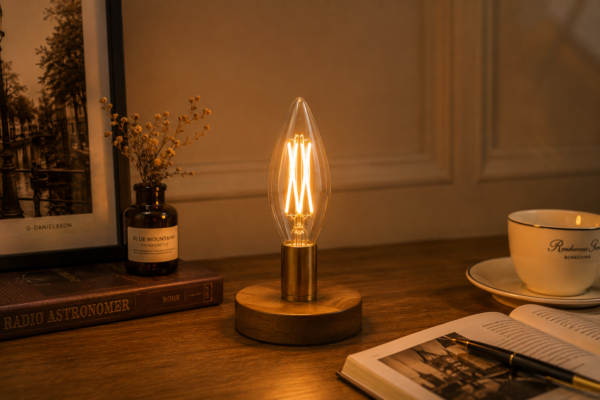 Flame Tip LED Filament Candle Bulb Series Clear Glass Decorative Lighting
