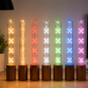 LED filament RGB color changing bulbs multicolor lighting display warm white red green blue pink decorative LED tube bulbs comparison