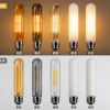 E27 LED filament bulb color temperature comparison 2200K 2700K 3000K 4000K 6500K warm to cool white light