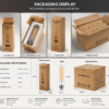 E27 LED filament bulb packaging box OEM export carton product display packaging design wholesale shipping box set