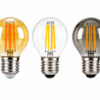 G45 LED Filament Bulb Amber Clear Smoke Grey Glass E27 Decorative Globe Lamp