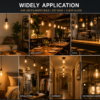 G45 LED Filament Bulb Commercial Display Decorative Lighting Applications