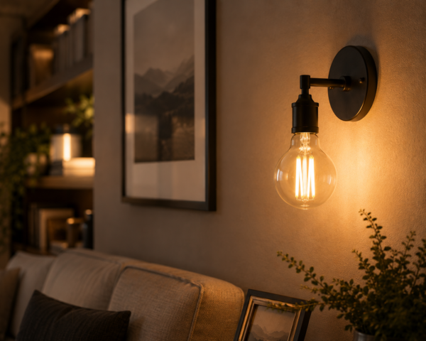 G45 LED Filament Bulb Wall Sconce Application Decorative Lighting