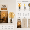 G45 LED Filament Bulb Packaging E27 Decorative Globe Lamp OEM ODM Package