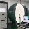 LED filament bulb integrating sphere test results showing spectral measurement and color performance analysis equipment