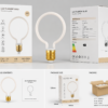 LED filament bulb packaging box OEM export carton display for product packaging design and wholesale shipment