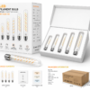E26/E27 LED filament bulb packaging box OEM display set showing retail box design and product presentation kit