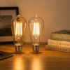 ST64 LED Filament Bulb Lighting Effect Amber Glass and Clear Glass Edison Lamp