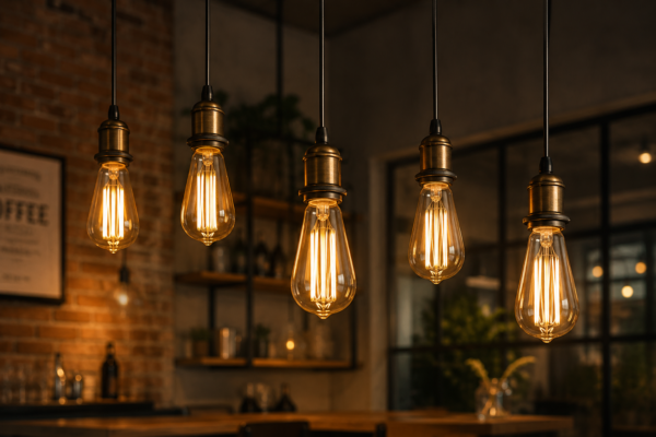 ST64 LED Filament Bulb Pendant Light Application Decorative Edison Lighting