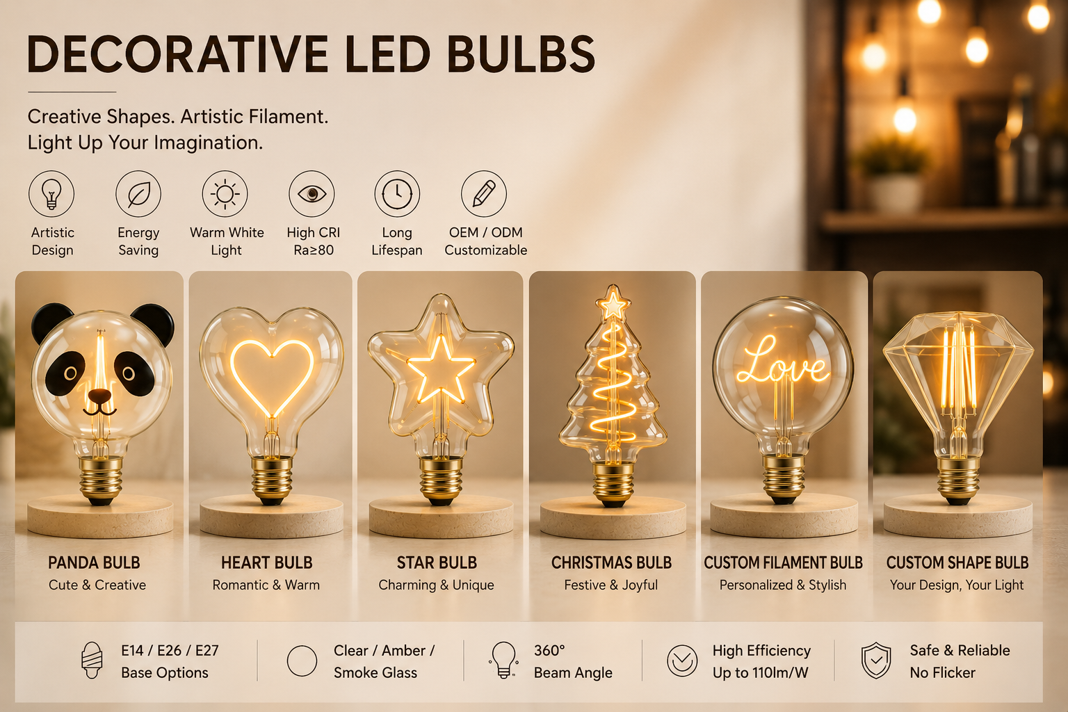TITK OEM ODM LED Filament Bulb Manufacturing
