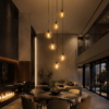 G125 LED bulb interior lighting warm white decorative pendant lights in luxury hotel restaurant and living room modern ambiance lighting