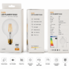 G125 LED bulb packaging box design OEM export carton packaging showing retail box and shipping carton for wholesale lighting products