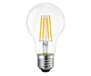 A60 LED filament bulb E27 warm white 2700K studio product image decorative lighting
