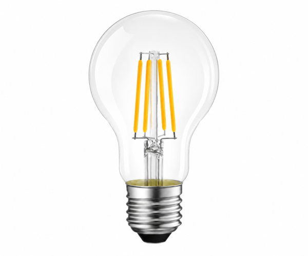 A60 LED filament bulb E27 warm white 2700K studio product image decorative lighting