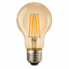 A60 LED filament bulb E27 amber glass warm white 2700K decorative lighting studio product image