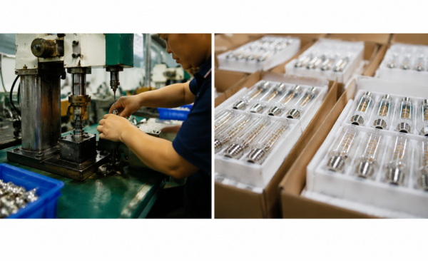 LED bulb factory production assembly line manufacturing process wholesale OEM LED lighting factory workers assembling filament bulbs