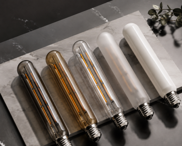 E27 LED filament bulbs premium desk display vintage glass amber smoked frosted white decorative lighting