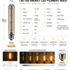 E27 LED filament bulb technical specification chart 4W 2200K 400lm E27 base 360 degree beam angle