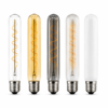 LED filament bulb E27 5 colors white background decorative lighting display