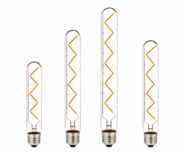 E27 LED filament bulb white background main product display lighting
