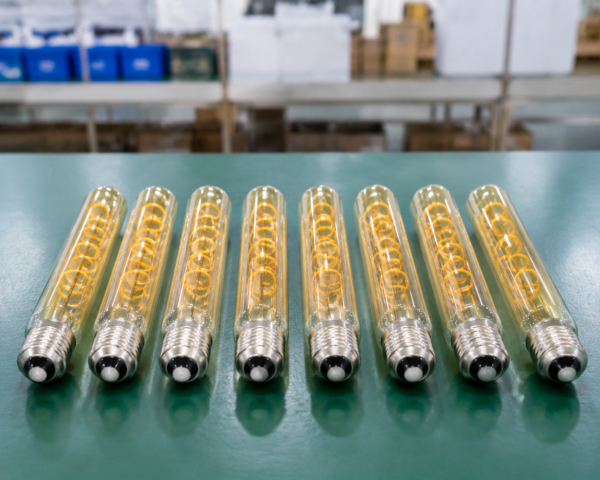 LED filament bulb E27 workshop table desktop display production line lighting factory