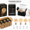 LED Filament Bulb Packaging Box – OEM Display & Shipping Carton Retail Packaging LED filament bulb packaging box OEM display shipping carton retail packaging set E26 E27 bulbs