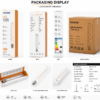 LED filament bulb packaging box OEM export carton inside box protection foam inner packing display